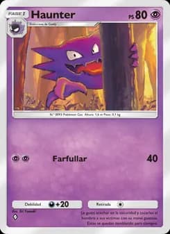 Haunter card in Spanish