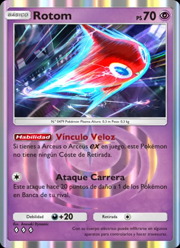 Rotom card in Spanish