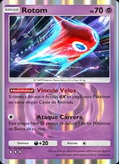 Rotom card in Spanish