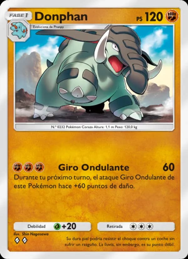 Donphan card in Spanish