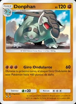 Donphan card in Spanish