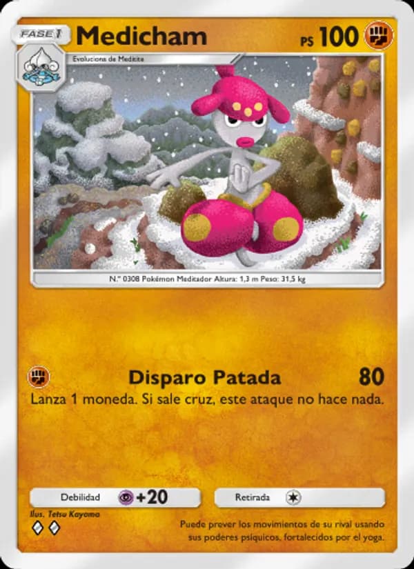 Medicham card in Spanish