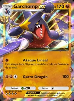 Garchomp ex card in Spanish