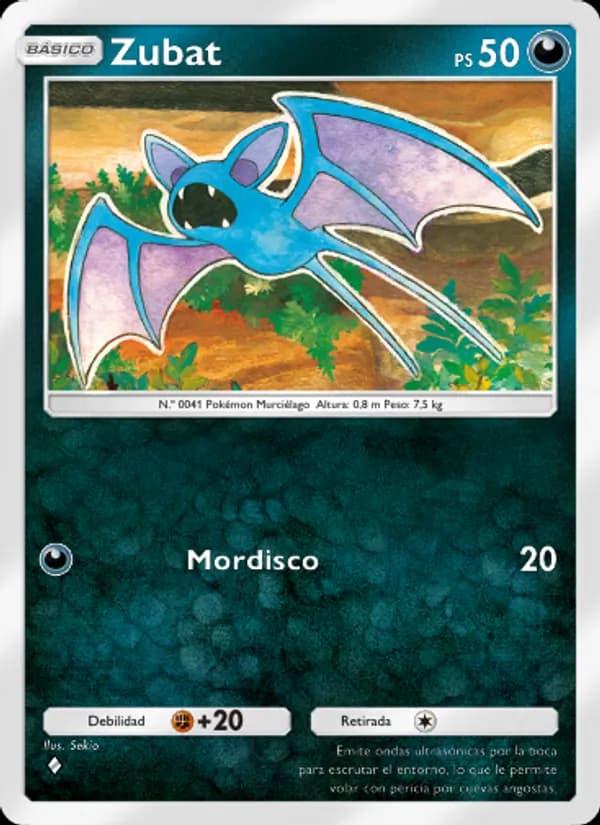 Zubat card in Spanish