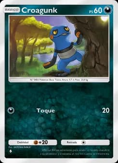 Croagunk card in Spanish