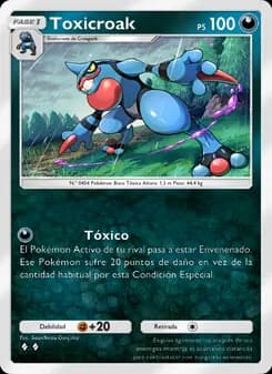 Toxicroak card in Spanish
