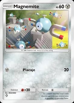 Magnemite card in Spanish