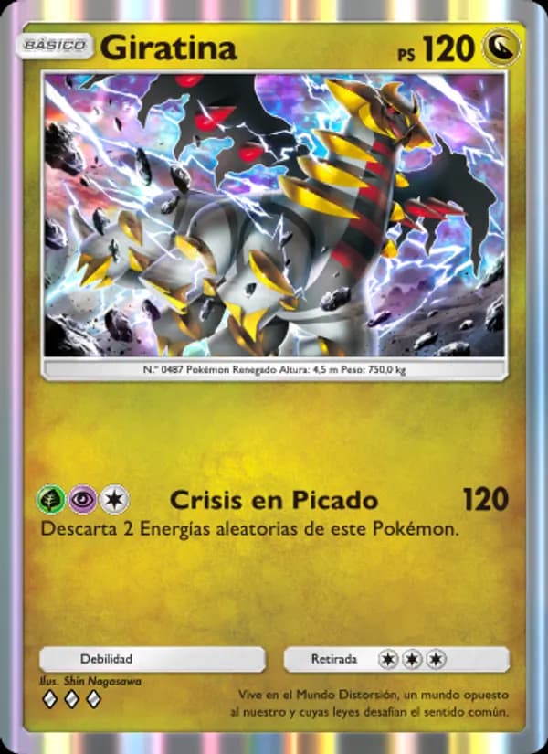 Giratina card in Spanish