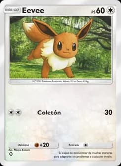Eevee card in Spanish