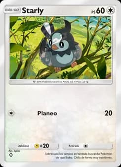Starly card in Spanish