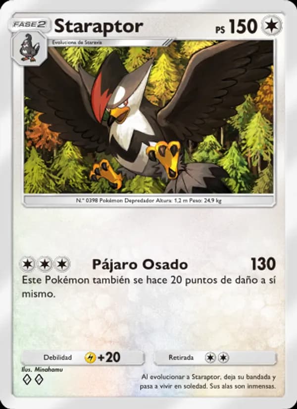 Staraptor card in Spanish