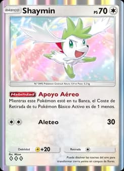 Shaymin card in Spanish