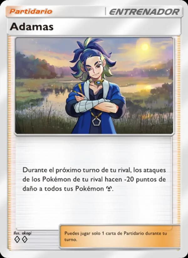 Adamas card in Spanish