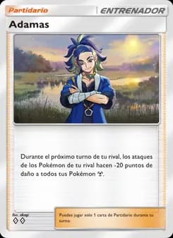 Adamas card in Spanish