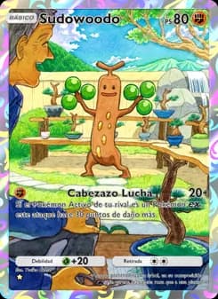Sudowoodo card in Spanish