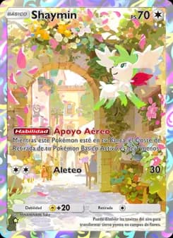 Shaymin card in Spanish