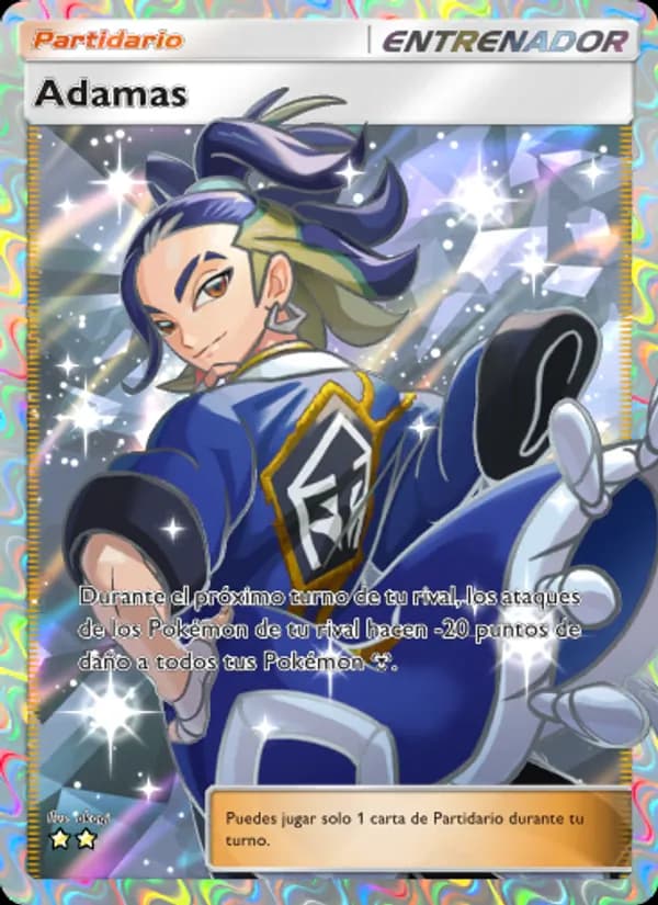 Adamas card in Spanish