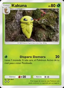 Kakuna card in Spanish
