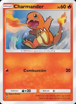 Charmander card in Spanish