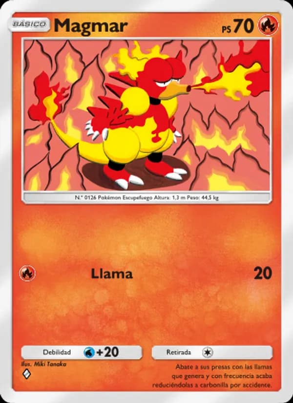 Magmar card in Spanish