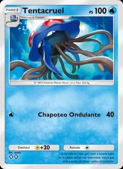 Tentacruel card in Spanish
