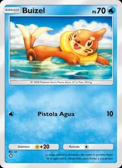 Buizel card in Spanish