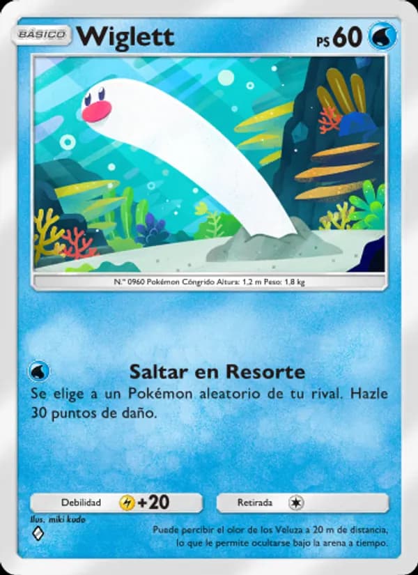 Wiglett card in Spanish