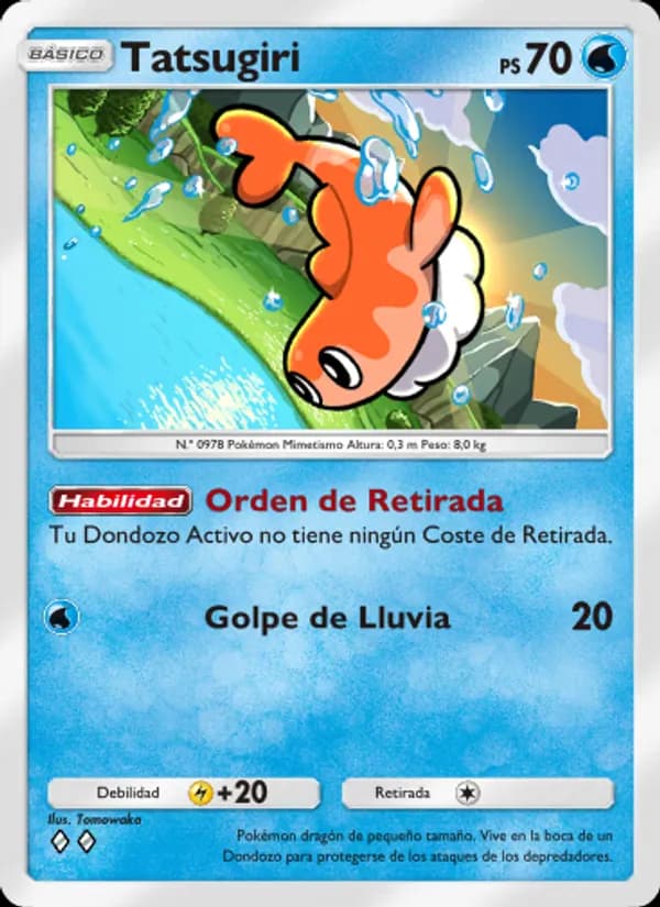 Tatsugiri card in Spanish