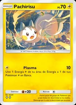 Pachirisu card in Spanish