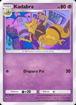 Kadabra card in Spanish