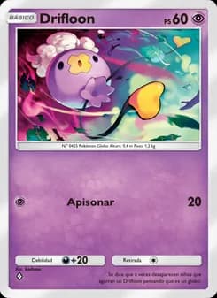 Drifloon card in Spanish