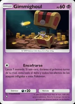 Gimmighoul card in Spanish