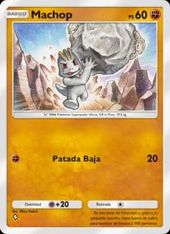 Machop card in Spanish