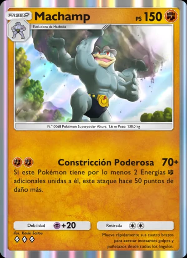 Machamp card in Spanish