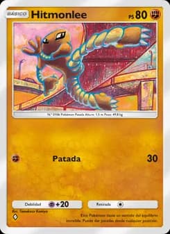 Hitmonlee card in Spanish