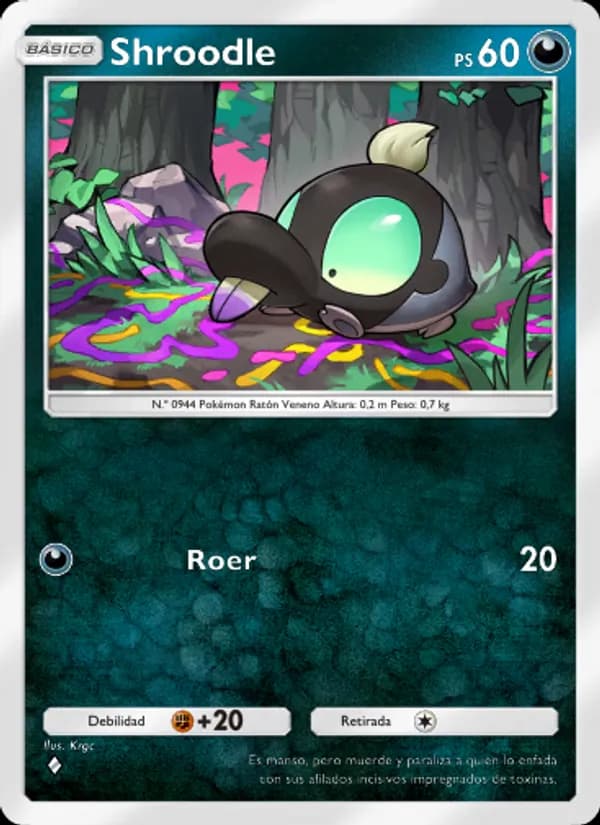 Shroodle card in Spanish