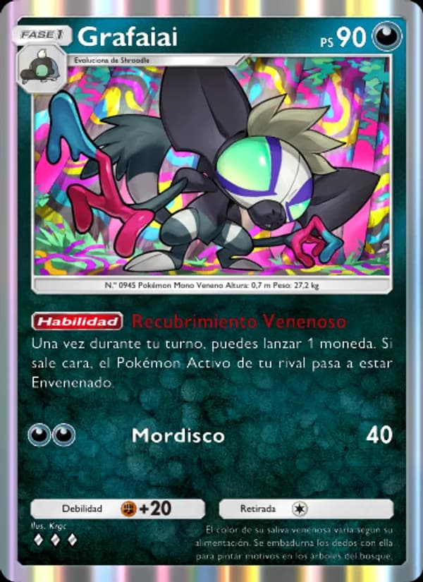 Grafaiai card in Spanish