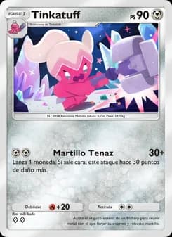 Tinkatuff card in Spanish