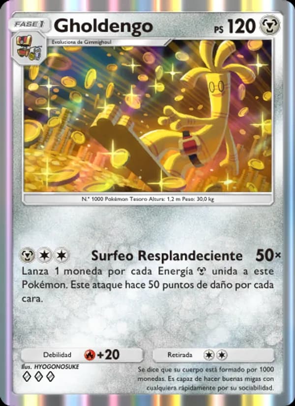 Gholdengo card in Spanish