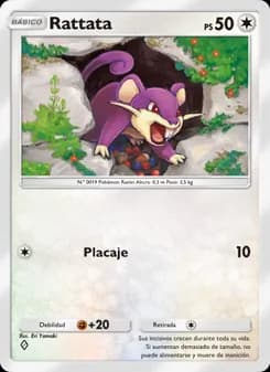 Rattata card in Spanish