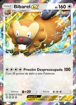 Bibarel ex card in Spanish