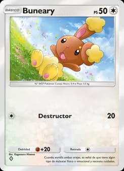 Buneary card in Spanish