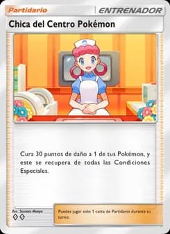 Chica del Centro Pokémon card in Spanish