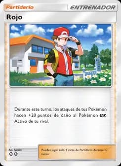 Rojo card in Spanish