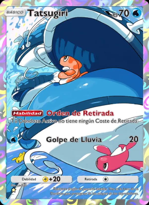 Tatsugiri card in Spanish