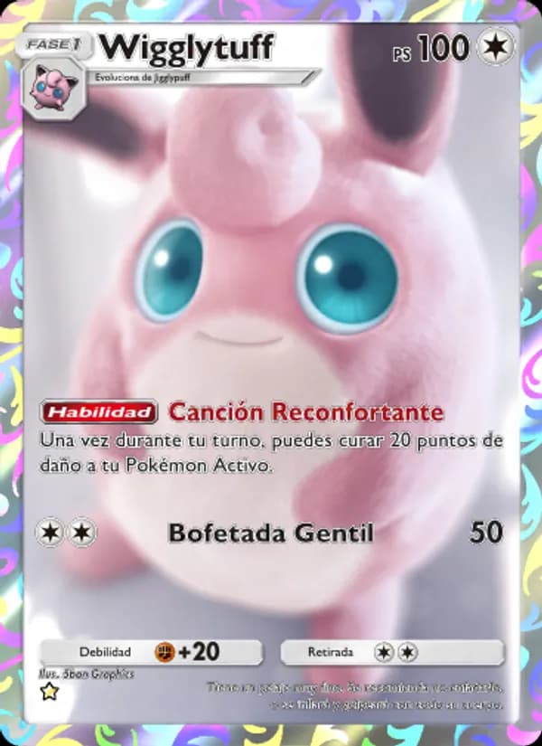 Wigglytuff card in Spanish