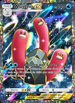 Wugtrio ex card in Spanish