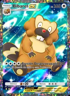 Bibarel ex card in Spanish
