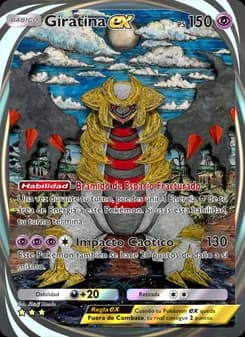 Giratina ex card in Spanish