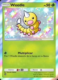 Weedle card in Spanish